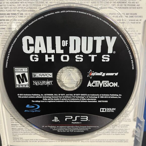 Call of Duty: Ghosts (PS3) - Complete with Case, Manual, and Disc - Picture 4 of 7